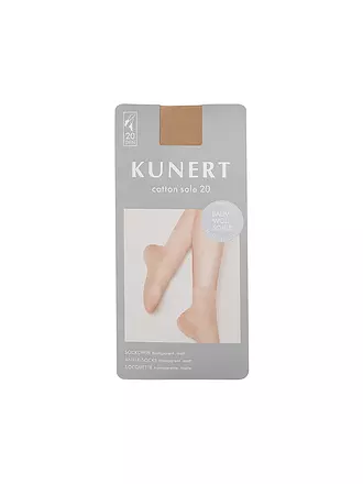 KUNERT | Söckchen COTTON SOLE 20 DEN crystal | 